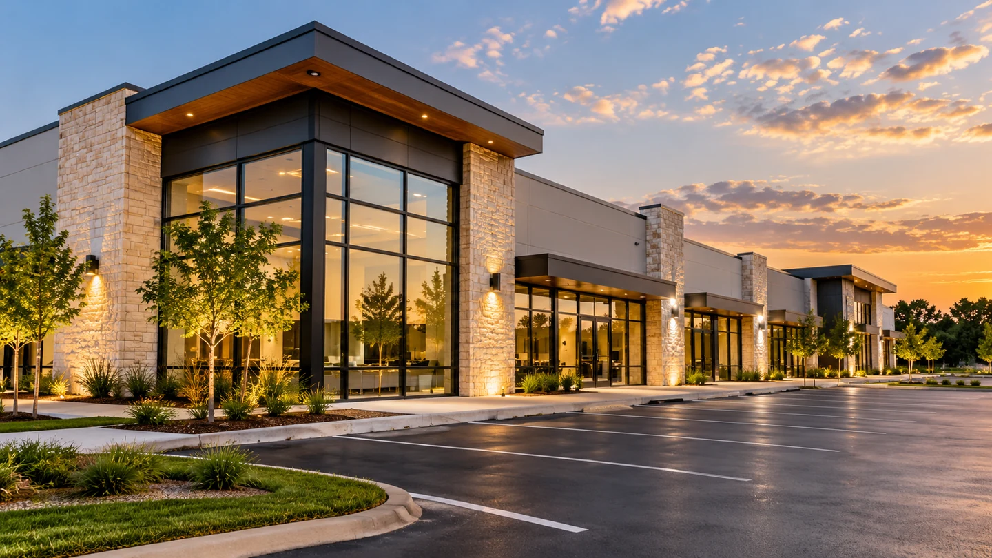 Modern commercial plaza developed by Canadian River