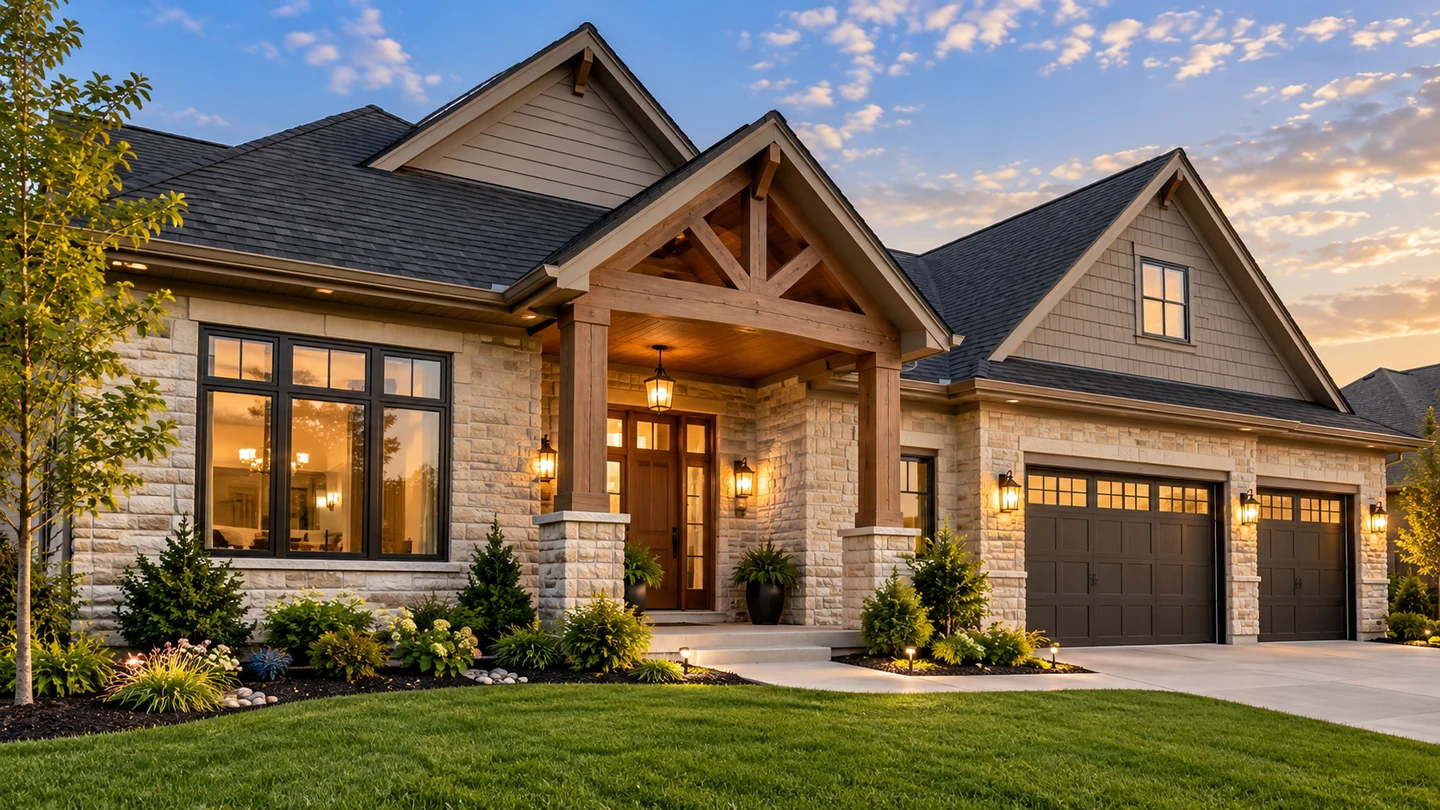 Finished Oklahoma residential exterior